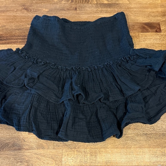 Black Ruffled Skirt - Picture 3 of 4